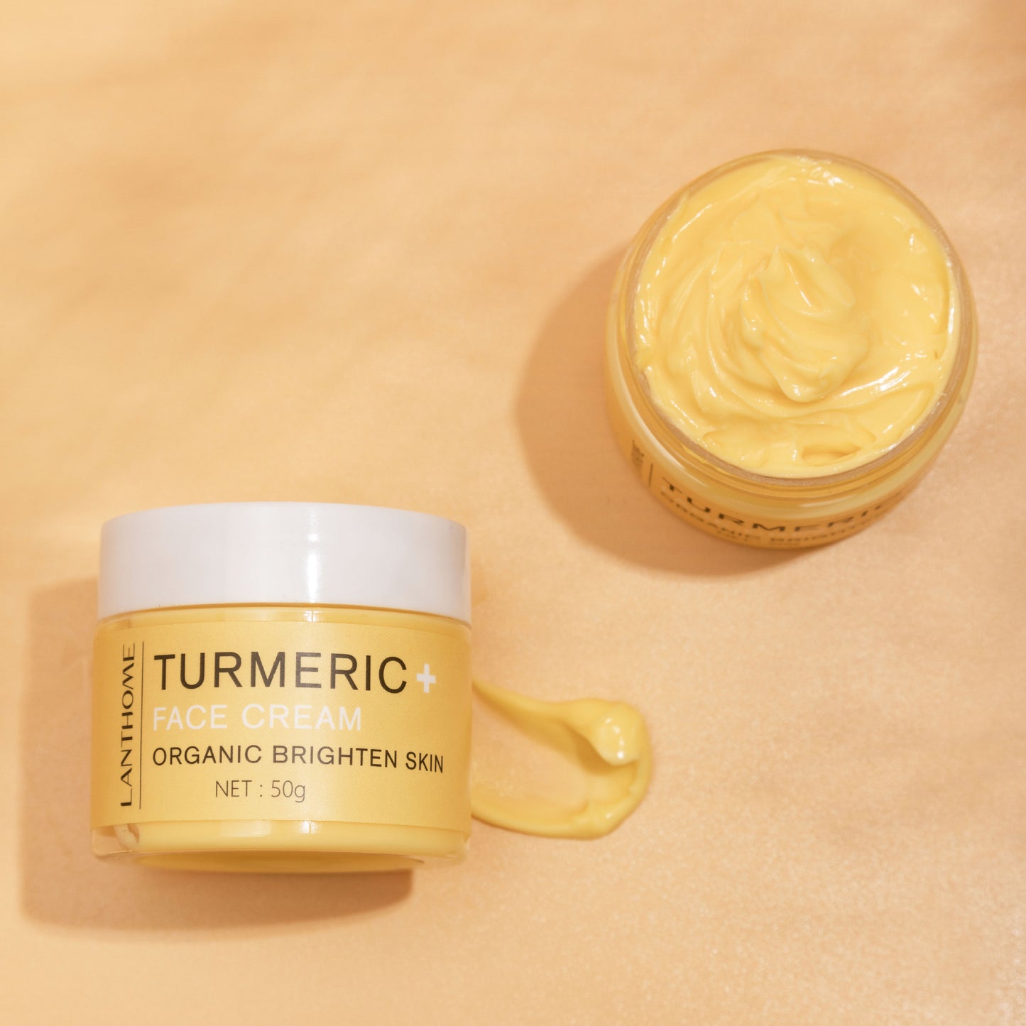 Ensemble de Soins à l'Huile Essentielle de Curcuma Hydrate et Répare la Peau Éclaire et Hydrate pour Apaiser les Peaux Ternes