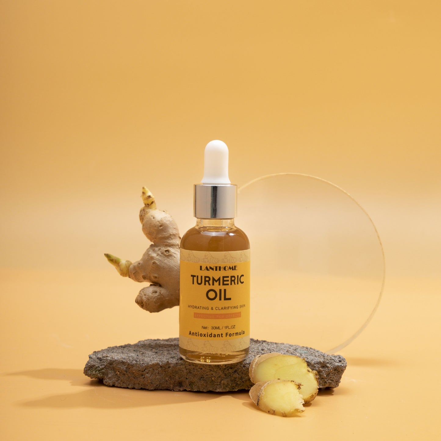 Ensemble de Soins à l'Huile Essentielle de Curcuma Hydrate et Répare la Peau Éclaire et Hydrate pour Apaiser les Peaux Ternes